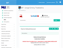 Tablet Screenshot of bip.trzebielino.pl